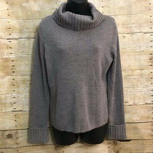 Mercer & Madison Medium Sweater Gray Cowl Neck